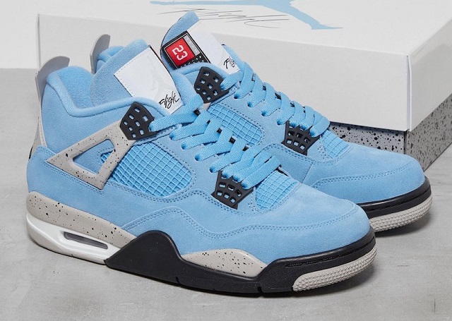 Air Jordan Retro 4 SuperA University Blue - Click Image to Close